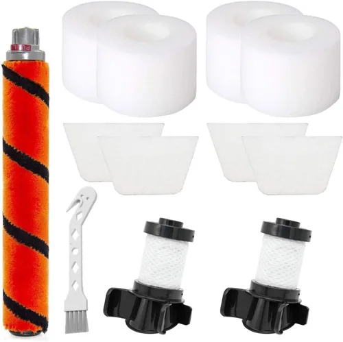 2 filtros de vacío + 4 filtros de fieltro de espuma + 1 cepillo compatible con Shark IONFlex DuoClean IF100 X30 X40 F60 F80 IF200 IF201 IF202 IF205