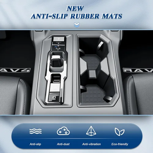 Miniatura 6 de BIBIBO 13Pcs for 2026 RAV4 Car Gate Slot Mats for 2026 Toyota RAV4 Interior Trim Door Slot Pads,2026 RAV 4 Console Liner Mats,Non-Slip Cup Holder