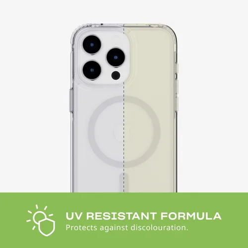 Miniatura 7 de tech21 Evo - Funda transparente para iPhone 15 Pro Max, compatible con MagSafe, funda de protección contra impactos, transparente