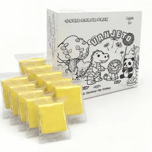 Miniatura 10 de Arcilla para modelar para niños, arcilla mágica VANJETO para niños secado al aire, arcilla súper suave para bricolaje Slime, arcilla de modelado Rojo