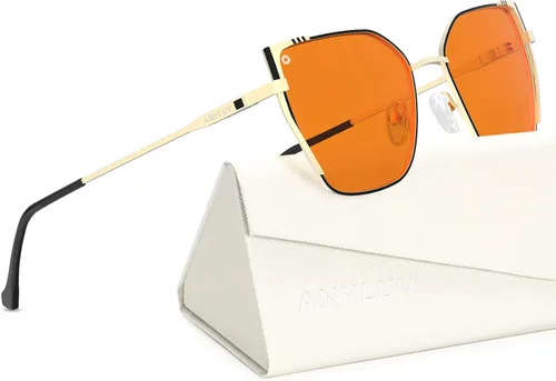 Miniatura 38 de ANYLUV Gafas de luz azul para mujeres y hombres, lentes de bloqueo de luz azul para mujer, anteojos de computadora antifatiga ocular