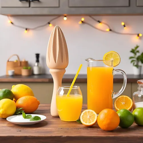 Miniatura 3 de Exprimidor de cítricos de madera – Escariador manual portátil de limón/naranja Herramienta exprimidora de frutas para el hogar, cafetería y bar