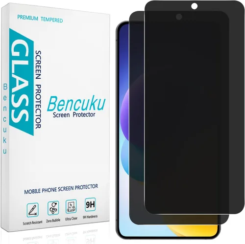 Miniatura 14 de (Paquete de 2 protectores de pantalla de privacidad diseñados para Samsung Galaxy A14 5G, vidrio templado anti-espía, antiarañazos, sin burbujas)