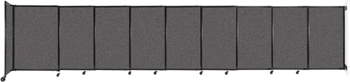 Miniatura 181 de Divisor de habitación de pared recta deslizante montado en la pared Anchos ajustables Ruedas de bloqueo Separador de habitación Paneles