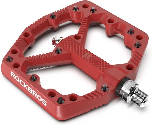 Miniatura 10 de ROCKBROS Pedales de bicicleta de montaña Pedales planos MTB Pedales de plataforma de bicicleta de fibra de nailon para bicicletas de montaña