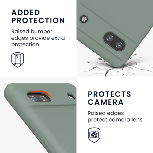 Miniatura 392 de kwmobile Funda Compatible con Google Pixel 6 Pro - Funda de teléfono de silicona TPU con acabado suave - Azul Arrecife