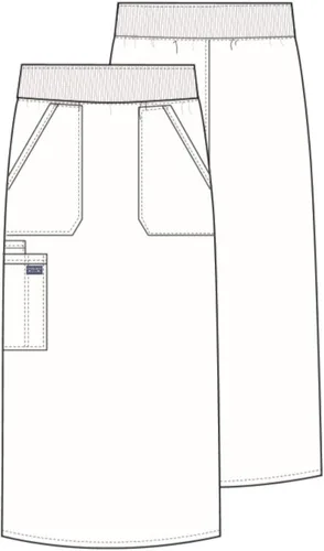 Miniatura 4 de Scrubs Uniform Skirt Workwear Professionals, Rib-Knit Waist, Soft Stretch WW510