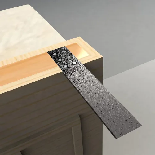 Miniatura 4 de Paquete de 3 soportes para encimera, montaje superior, sólido y resistente, pared de rodilla, soporte de estante flotante, soporte de estante