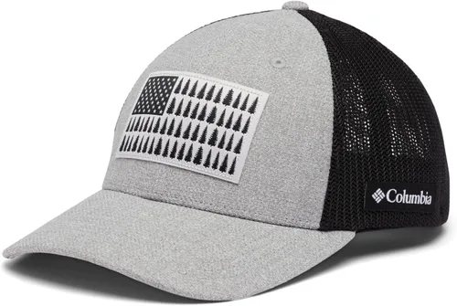 Miniatura 756 de Columbia - Gorra de malla con bandera con árboles unisex para adultos, corona alta