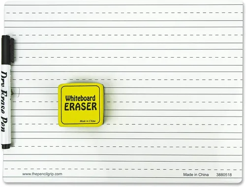 Miniatura 2 de The Pencil Grip Kit de pizarra blanca, kit de pizarra blanca de borrado en seco con bolígrafo negro de borrado en seco y borrador - TPG-388