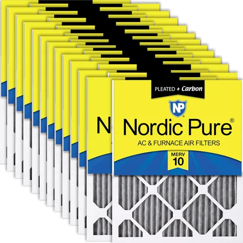 Miniatura 118 de Nordic Pure Filtros de aire para horno MERV 6 de 18 x 25 x 1 pulgadas (tamaño real: 17 1/2 x 24 1/2 x 3/4), color verde poliéster MERV 6, reduce