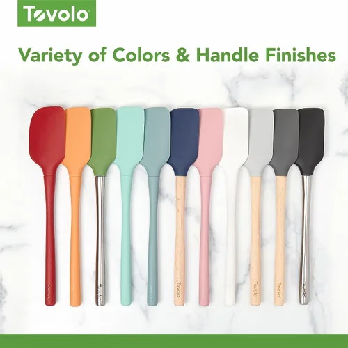 Miniatura 6 de Tovolo Flex Core - Juego de 5 espátulas de silicona resistentes al calor, todos los utensilios de silicona incluyen espátula antiadherente