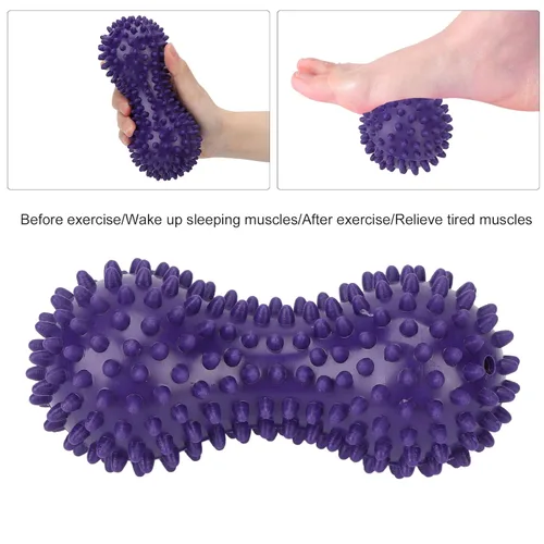 Miniatura 4 de Bola de masaje de yoga, bola de pies, masajeador de tejido profundo, bola de fascia de yoga, bola de masaje de cacahuete, bola de masaje con pinchos