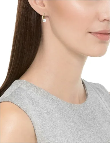 Miniatura 3 de Tienda Essentials Sterling Silver Round Cut Cubic Zirconia Leverback Earrings