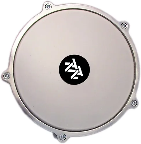 Miniatura 4 de Darbuka de aluminio de 16 '' de longitud, tambor Doumbek turco sintonizable de cabeza sintética de 8 pulgadas (grabado oscuro-azul)