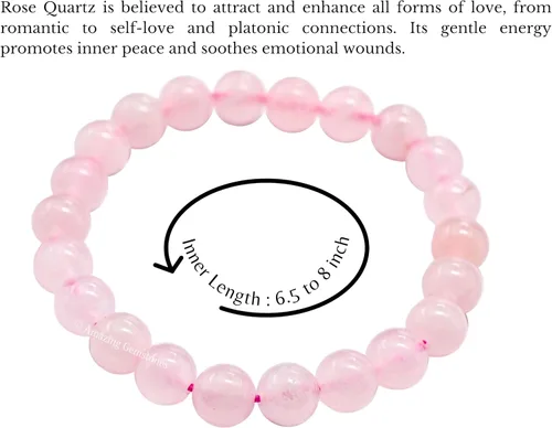Miniatura 38 de Amazing Gemstone Pulsera de cristal para mujeres y hombres, pulsera de cristal curativo de protección, pulsera elástica con cuentas de piedras