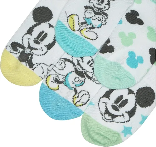 Miniatura 3 de Disney baby-boys Mickey Mouse 5 Pack Shorty Socks