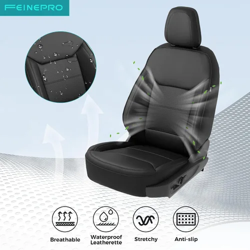 Miniatura 4 de Fundas de asiento delantero para Ford Maverick, 2 unidades, XL XLT, Lariat Lobo Tremor 2022 2023 2024 2025 2026, fundas de asiento de automóvil