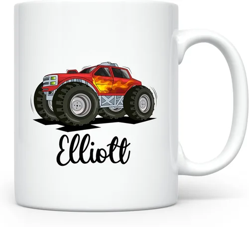 Miniatura 26 de Taza Personalizada para Niños, Niños, Niñas Taza Personalizada de Chocolate Caliente, Cacao, Café y Leche Regalo de Cumpleaños con Nombre D05