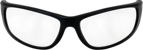 Miniatura 2 de Global Vision Hercules-6 - Gafas de seguridad para tiro de ciclismo, 2 pares, monturas negras con lentes transparentes y ahumadas