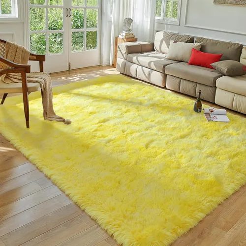 Miniatura 21 de Alfombra de área Softlife para sala de estar, alfombra lanuda mullida y esponjosa de 6 x 9 pies en color azul para dormitorio de niñas y niños, Azul