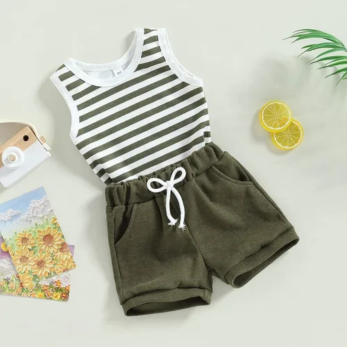 Miniatura 5 de Conjunto de 2 piezas de ropa de verano para bebés y niñas