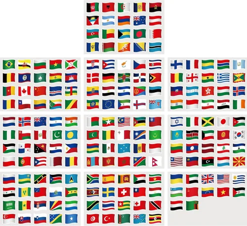 Miniatura 9 de Hooqict 960 calcomanías de bandera mundial, 192 banderas de países del mundo, mini banderas de pasaporte, calcomanías para viajes, mapas, equipaje