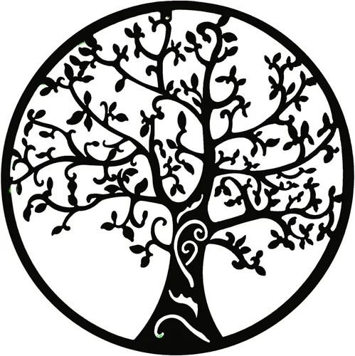 Miniatura 6 de Bellaa 20209 - Árbol de la vida de metal para colgar en interiores o exteriores, jardín de aves de 24 pulgadas