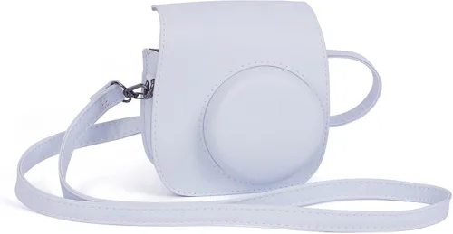 Miniatura 9 de Instant Mini 12 - Funda protectora para cámara Fujifilm Instax Mini 12/11, funda de piel sintética de alta calidad para cámara con bolsillo y correa