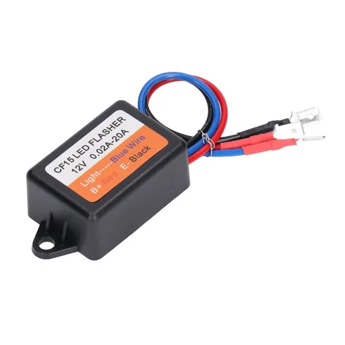 Miniatura 5 de Controlador estroboscópico, controlador estroboscópico de flash 12 V auto módulo intermitente 0.02‑20A LED Módulo de luz de giro 45 75 veces por