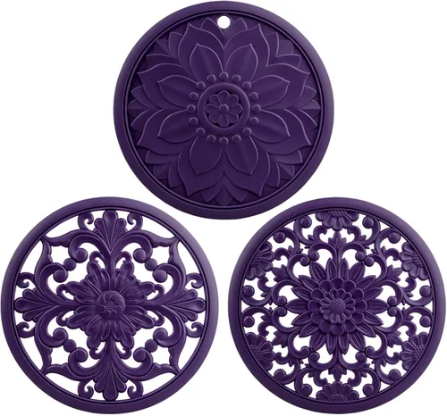 Miniatura 3 de Salvamanteles para platos calientes, salvamanteles de silicona, almohadillas calientes para cocina, salvamanteles para ollas y sartenes calientes