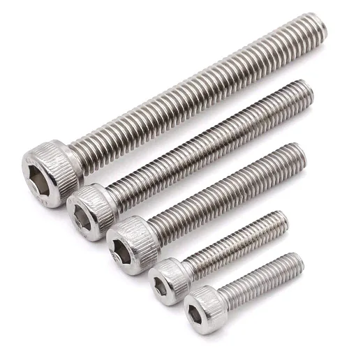 Miniatura 3 de Tornillos de cabeza hueca de 1/4-20 x 1 (30 piezas) Allen Hex Drive, acero inoxidable 18/8 304, rosca completa, acabado brillante, rosca gruesa