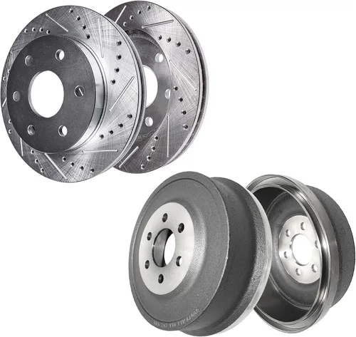 Miniatura 92 de Detroit Axle - Kit de freno delantero para Ford Explorer Mercury Mountaineer 2002-2005 Bujes de rodamiento de rueda perforados y ranurados rotores