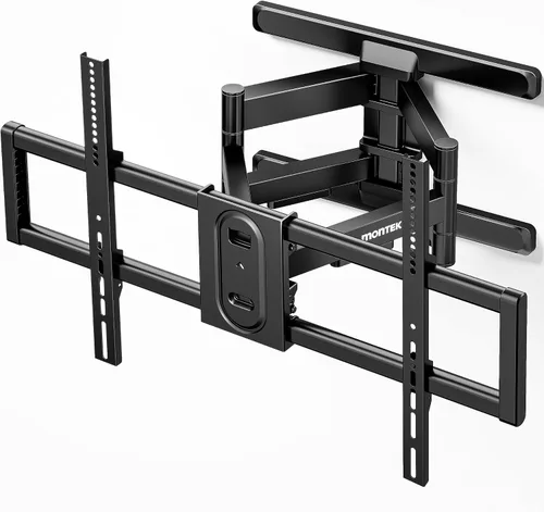 monTEK Soporte de pared para TV de movimiento completo para televisores de 43 a 95 pulgadas, premontado y hasta 150 libras, soporte de montaje de TV