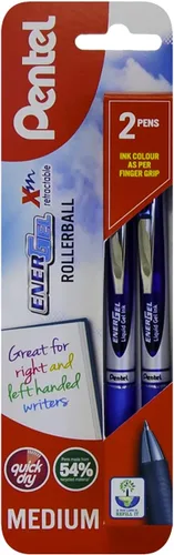 Miniatura 9 de Pentel EnerGel XM BL77 - Bolígrafo retráctil de tinta de gel líquido, 0.028 in, 54% reciclado, color morado, caja de 12 unidades Púrpura