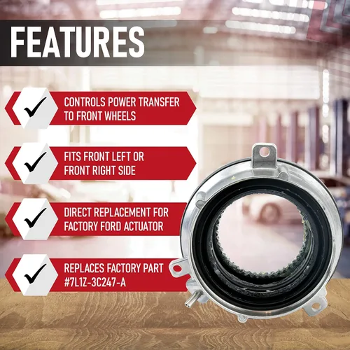 Miniatura 2 de Actuador de eje 4WD 4x4 con buje de bloqueo automático, se adapta al frente derecho o izquierdo, compatible con vehículos Ford F150, Expedition