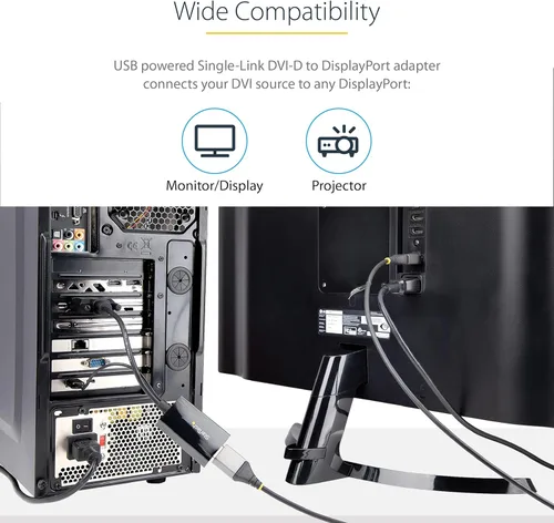 Miniatura 3 de StarTech Utilice este convertidor Dvi a Displayport para conectar su computadora Dvi a un Dp Monit