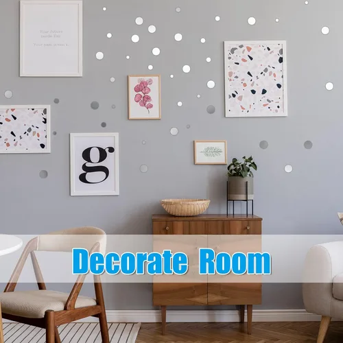 Miniatura 6 de Kigley 200 piezas de espejos redondos pequeños para manualidades, piezas de espejo mini mosaico, azulejos de mosaico para manualidades y proyectos