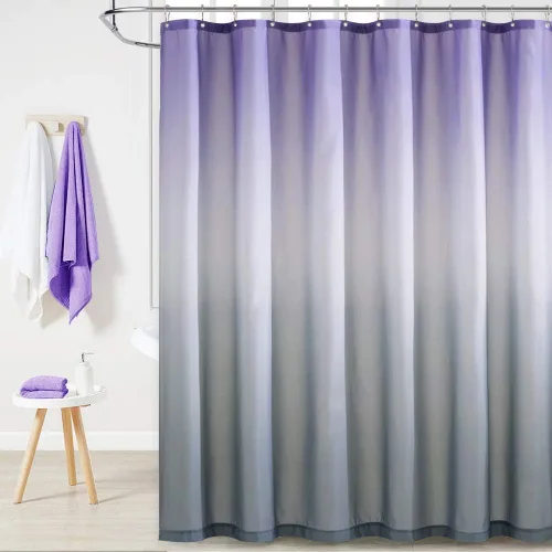 Miniatura 13 de KGORGE Cortina de ducha para baño, impermeable, con patrón de plantas, tamaño de cabina, decoración de baño para tina, inodoro, spa, 36 pulgadas