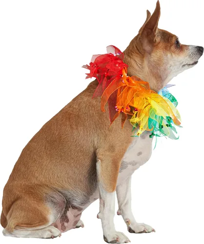 Miniatura 4 de Rubies Costume Company Fancy Rainbow Pet Collar, Varios