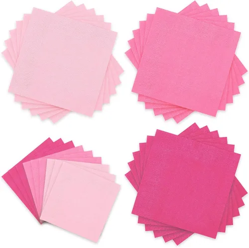 Miniatura 9 de Whaline Paquete de 150 Servilletas Marrones de 6.5 x 6.5 Pulgadas, Servilletas de Papel Desechables de 3 Colores con Tema Marrón de Otoño