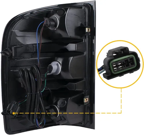 Miniatura 3 de Boine Luz trasera compatible con Chevy Silverado 1500 2500HD 3500HD 2007 2008 2009 2010 2011 2012 2013 2014 lado del conductor y pasajero, bombilla