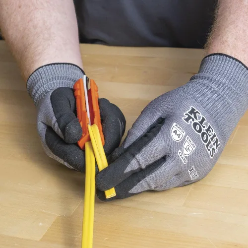 Miniatura 5 de Klein Tools L1412 Herramienta de pelado de cables 5 en 1 para 12-14 AWG, destripador de cables NM (Romex 12/2 y 14/2), magnético con orificio