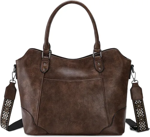 RAVUO Bolso Hobo para mujer, bolso de mano de cuero vegano con asa superior, bolso de hombro elegante para mujer, bolso cruzado con correa de