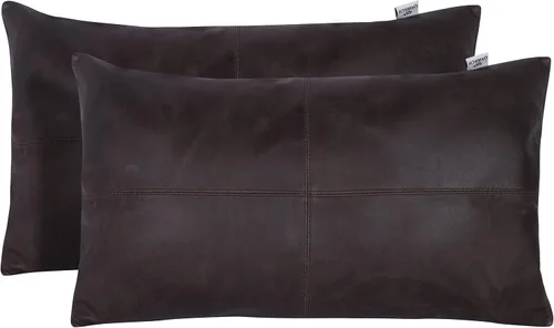 Miniatura 27 de Funda de almohada rectangular de piel de cordero – Funda de cojín para sofá – Fundas decorativas para sala de estar y dormitorio, caja negra