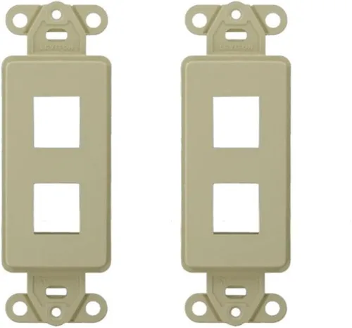 Miniatura 5 de Leviton QuickPort Decora Insert, 2 puertos, 41642-E, negro