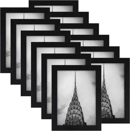 Miniatura 12 de Marcos para fotos de 4 x 6 pulgadas negros, juego de 12 para decoración de pared, galería, collage, marcos para fotos o exhibición en mesa