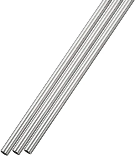 Miniatura 6 de METALLIXITY Tubo de acero inoxidable 316 (0.079 in de diámetro x 0.012 in de pared T x 9.843 in de largo), 3 piezas, tubo recto - para muebles