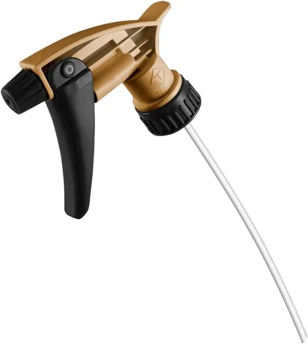 Miniatura 2 de Nanoskin Paquete de 6 rociadores de gatillo resistentes a los ácidos, color dorado, tubo de inmersión de 9 1/4 pulgadas, alto rendimiento, diseño