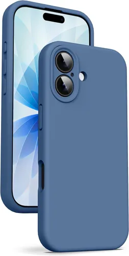 Miniatura 101 de Supdeal Funda de silicona líquida para iPhone 12 Pro Max, [protección de cámara] [antihuellas dactilares] [carga inalámbrica] Funda protectora de 4
